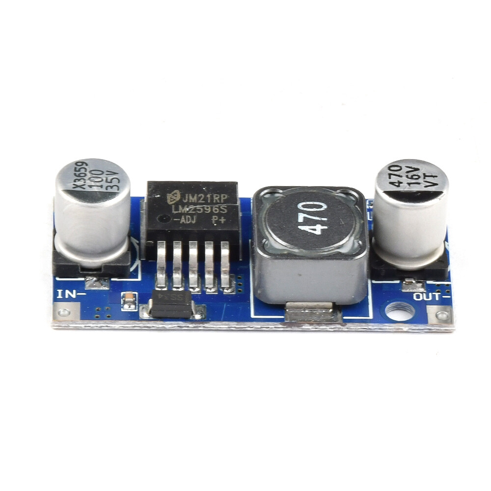 FocusAi  LM2596S DC-DC Step-down Power Module Regulator Board Buck Converter High Efficiency Voltage Regulator DIY Power Supply Step-down Module