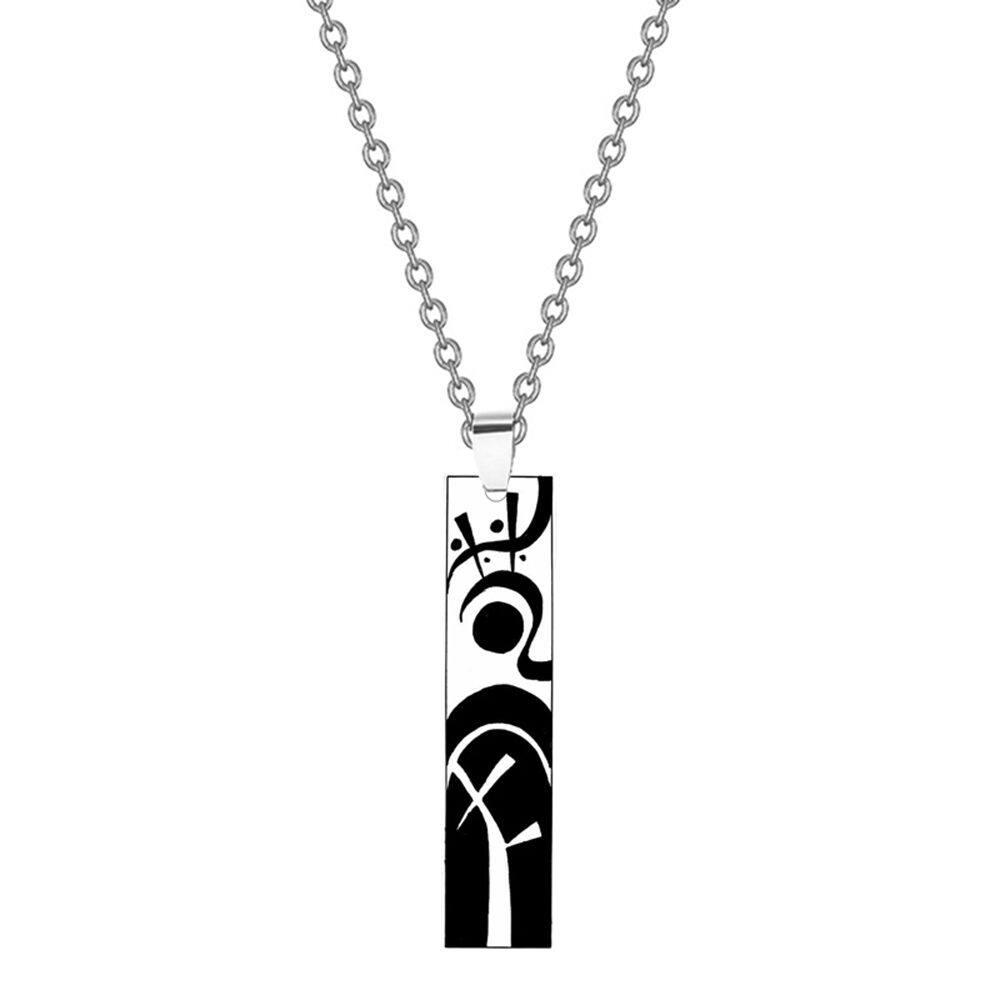 KALTENDIN Đồ cũ Hợp thời trang Tính cách dây chuyền Dây da Chuỗi Vòng cổ Anime Máy cắt xương đòn Tokyo Revengers Đồ trang sức đeo cổ