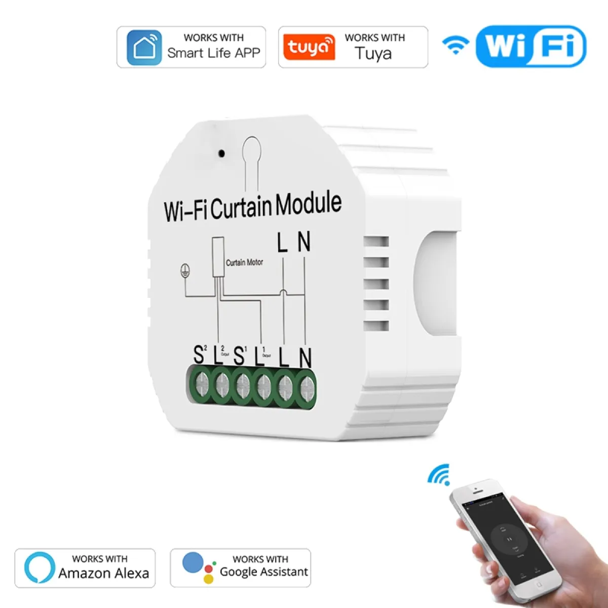 google home curtain control