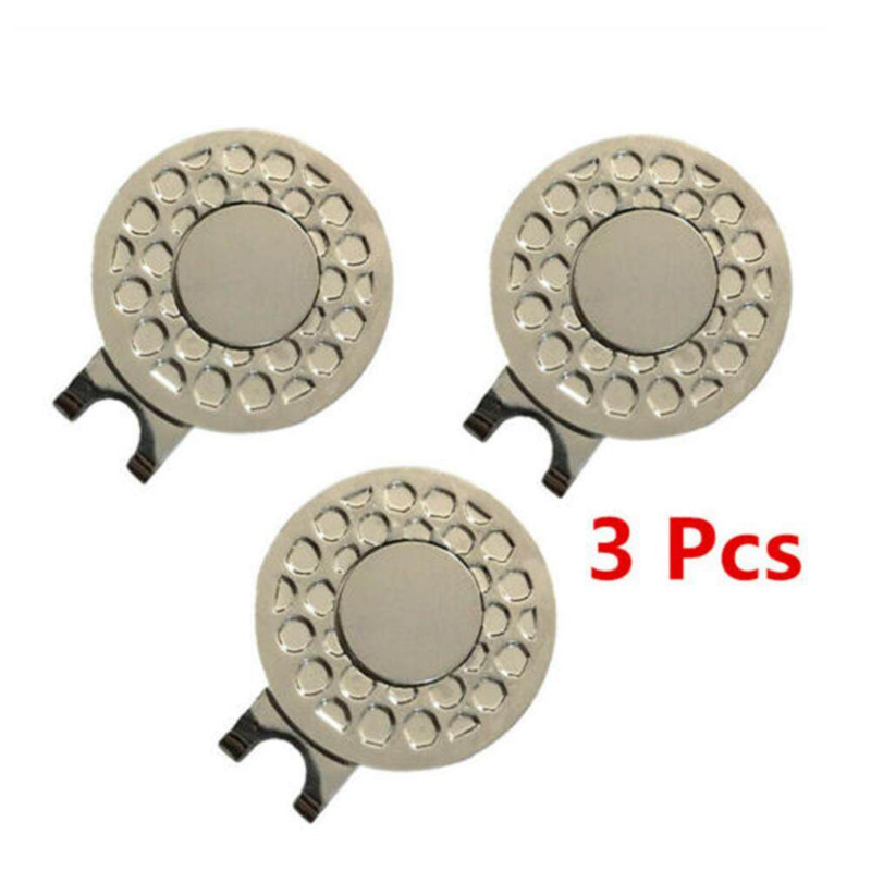 Wellsunny Metal Fixed Hat Clips Portable Magnetic Professional Golf Official Ball Marker