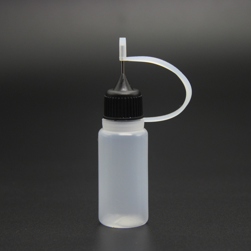 1Pc Dropper Be Sample Glue Applicator Refillable Bottles Eye Needle Squeezable 10ml