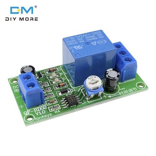 diymore NE555 Delay Relay DC 12V Timing Delay Timer Switch Adjustable Delay Relay Module