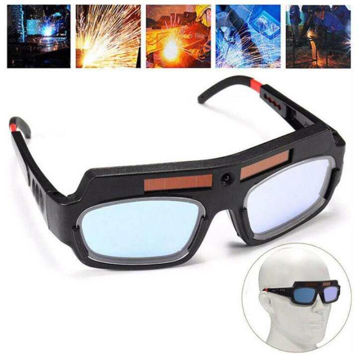Solar Powered Auto Darkening Welder Glasses Welding Safety Helmet Eyes Goggles