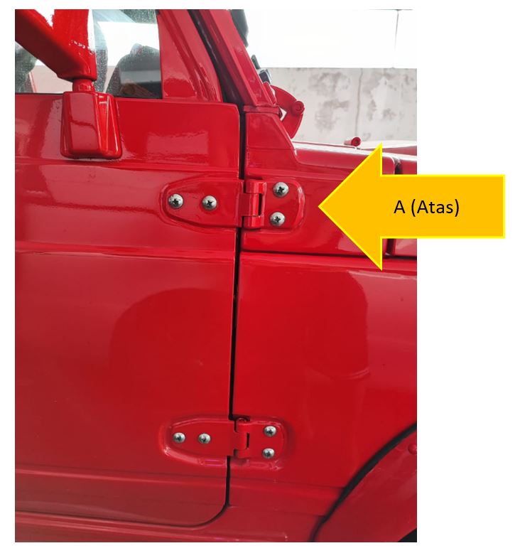 Royal Crusaders Front Door & Rear Tail Gate Hinges - Compatible With Suzuki SJ413, SJ410, Jimny, Samurai, Gypsy