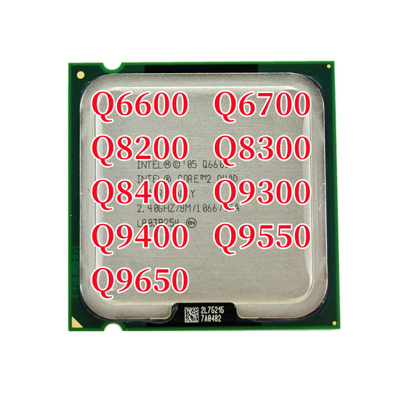 Core 2 quad q6600 q6700 q8200 q8300 q8400 q9300 q9400 q9550 q9650 cpu processor sl9um slacr 2.4ghz 8mb 1066mhz socket 775 cpu