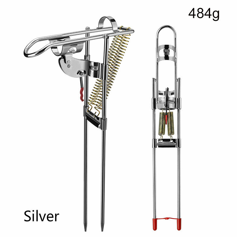 Cần Câu Cá Giữ Lò Xo Tự Động Hoàn Toàn Bằng Thép Không Gỉ Có Thể Điều Chỉnh Độ Nhạy Gấp Phụ Kiện Câu Cá Khung 7213