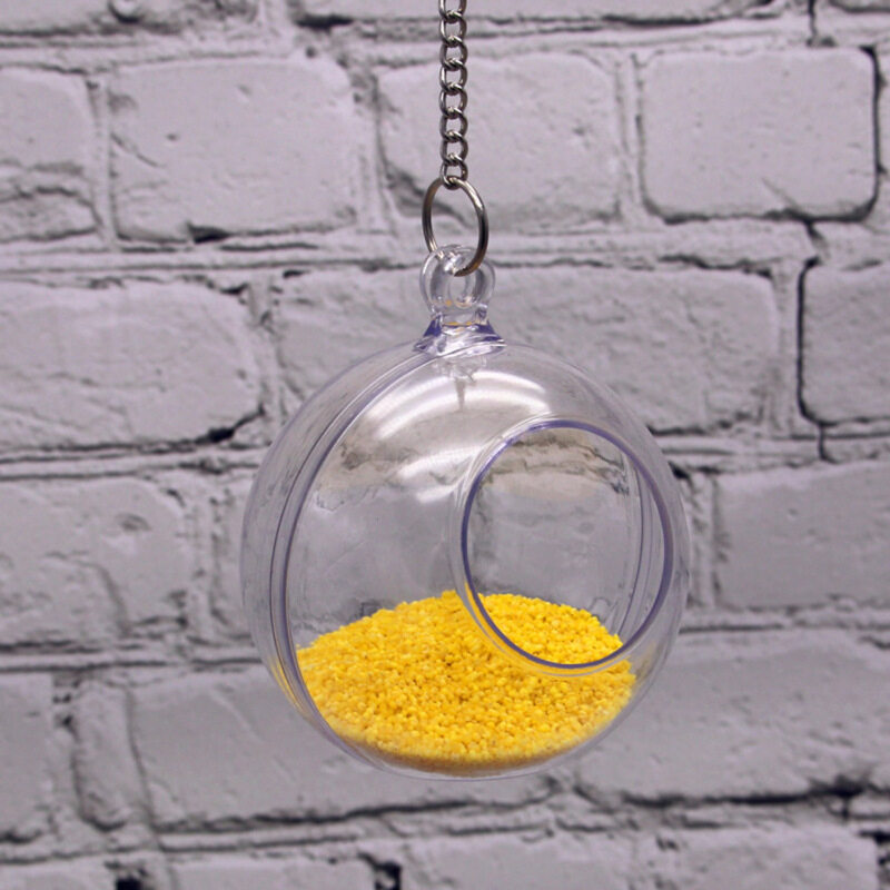 Pet Feeder Uống Bát Acrylic Bóng Đồ Chơi Cho Chim Vẹt