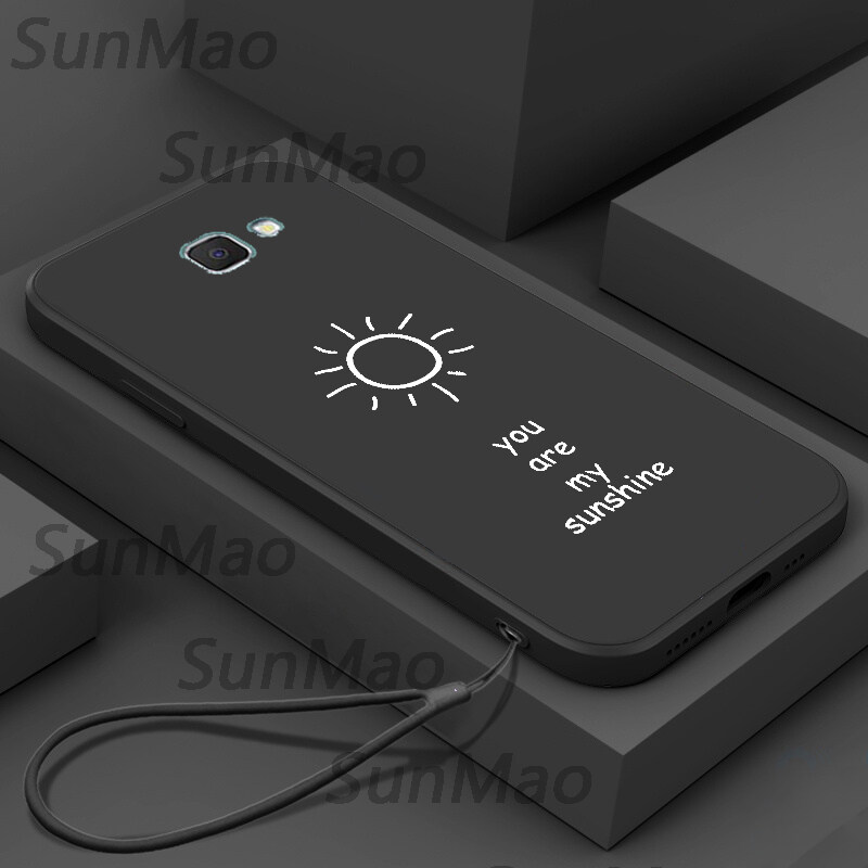 Ốp Điện Thoại Samsung J7 Prime Ốp Mềm Mặt Trời Nhỏ Đơn Giản Ốp Điện Thoại Có Dây Silicon Cho Bé Trai Bé Gái