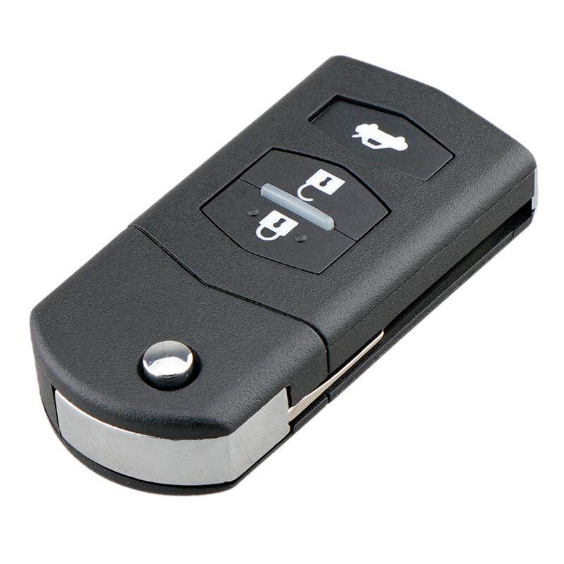 3 Nút Điều Khiển Từ Xa Gấp Chìa Khóa Xe Fob Vỏ Bọc Vỏ Cho Mazda 3 5 6