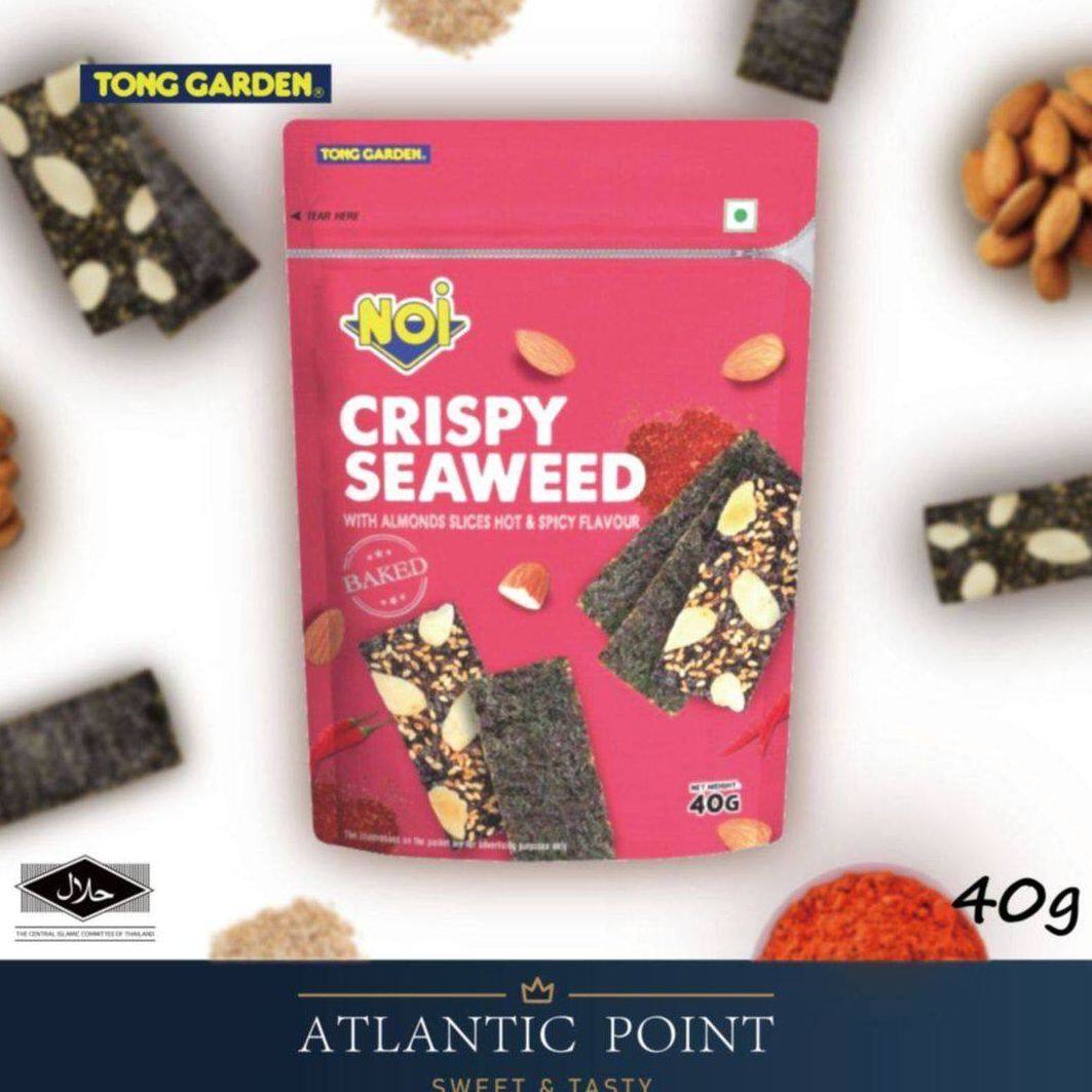 Tong Garden Noi Crispy Seaweed with Almonds Slices Hot & Spicy 40g