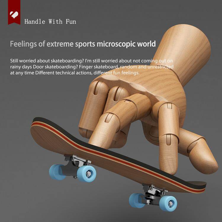 Finger Skateboard Mini Finger Toy Fingerboard with Screwdriver