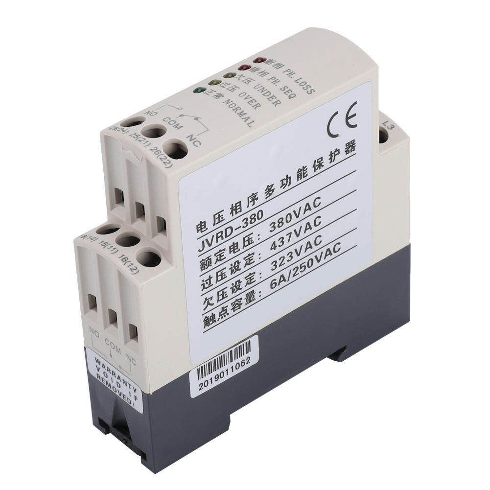 JVRD-380 Phase Sequence Relay Phase Sequence Protection Relay Monitoring Voltage Control Device 380VAC