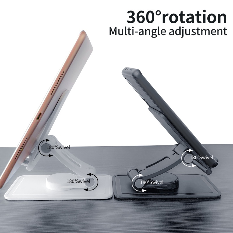 GUUGEI Universal 360 Degree Rotating Phone Holder Multi-Angle Folding Portable Desktop Bracket Phone Stand