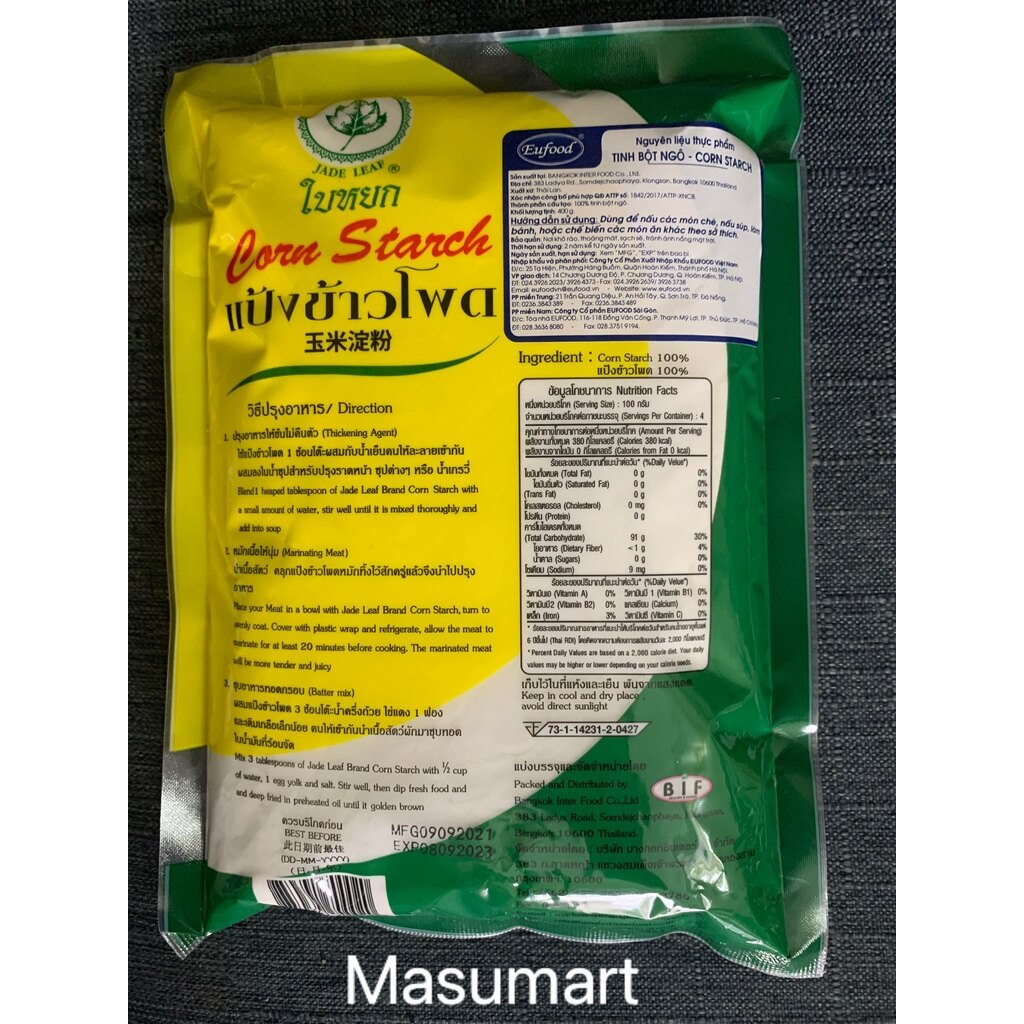 Tinh Bột Bắp Thái Lan-400g