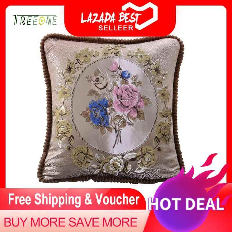 Treeone European Style Sofa Cushion And Pillow Headrest Backrest Cushion Bed On Waist Pillow Office,50X50Cm (Without Core)