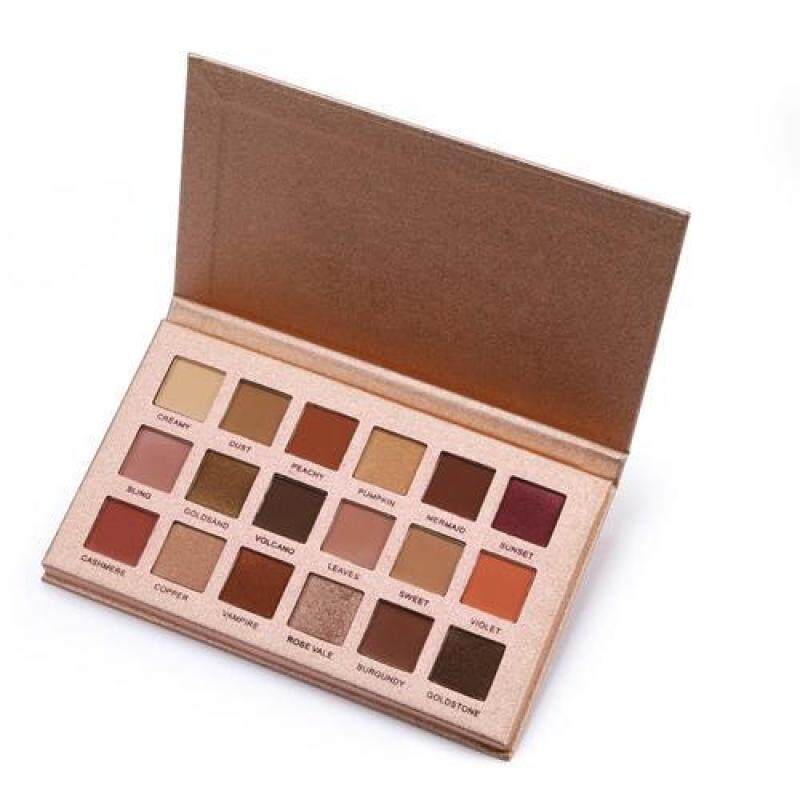 BLY 18 Màu Phấn Mắt Bảng Lắc Chân Nữ Mờ Lâu Đỏ Nâu Bẩn Cam Burgundy Màu Đất Không Thấm Nước- bị lem Màu Mắt INS