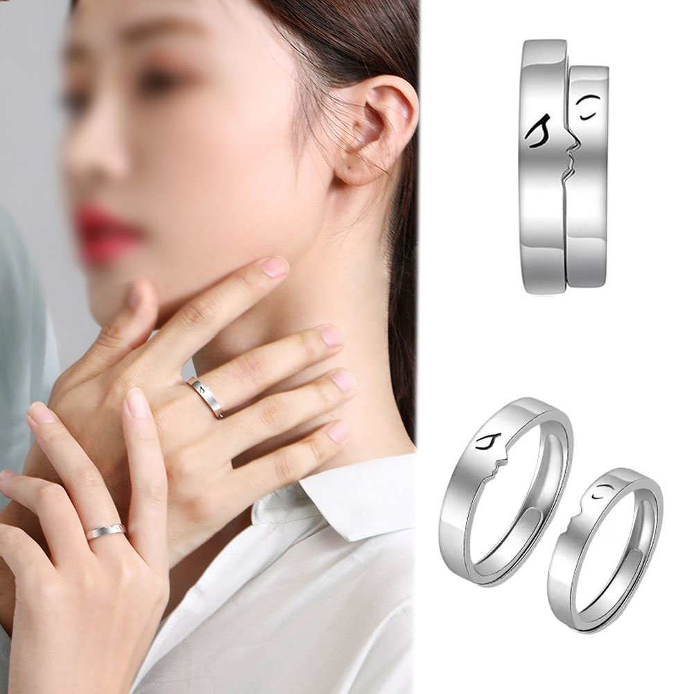1 X Love Ring Opening Ring Engagement Rings Jewelry Split Ring Adjustable Ring Lovers Ring Women's Jewelry Irregular Ring