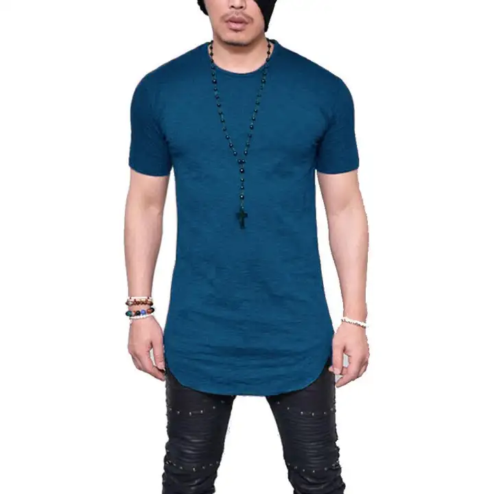slim longline t shirt