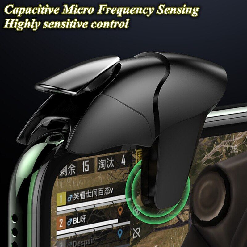 2Pcs PUBG Mobile Game Trigger Controller ABS Aim Key Buttons L1 R1 Shooter Joystick For Phone Gamepad Accessories Smartwatches