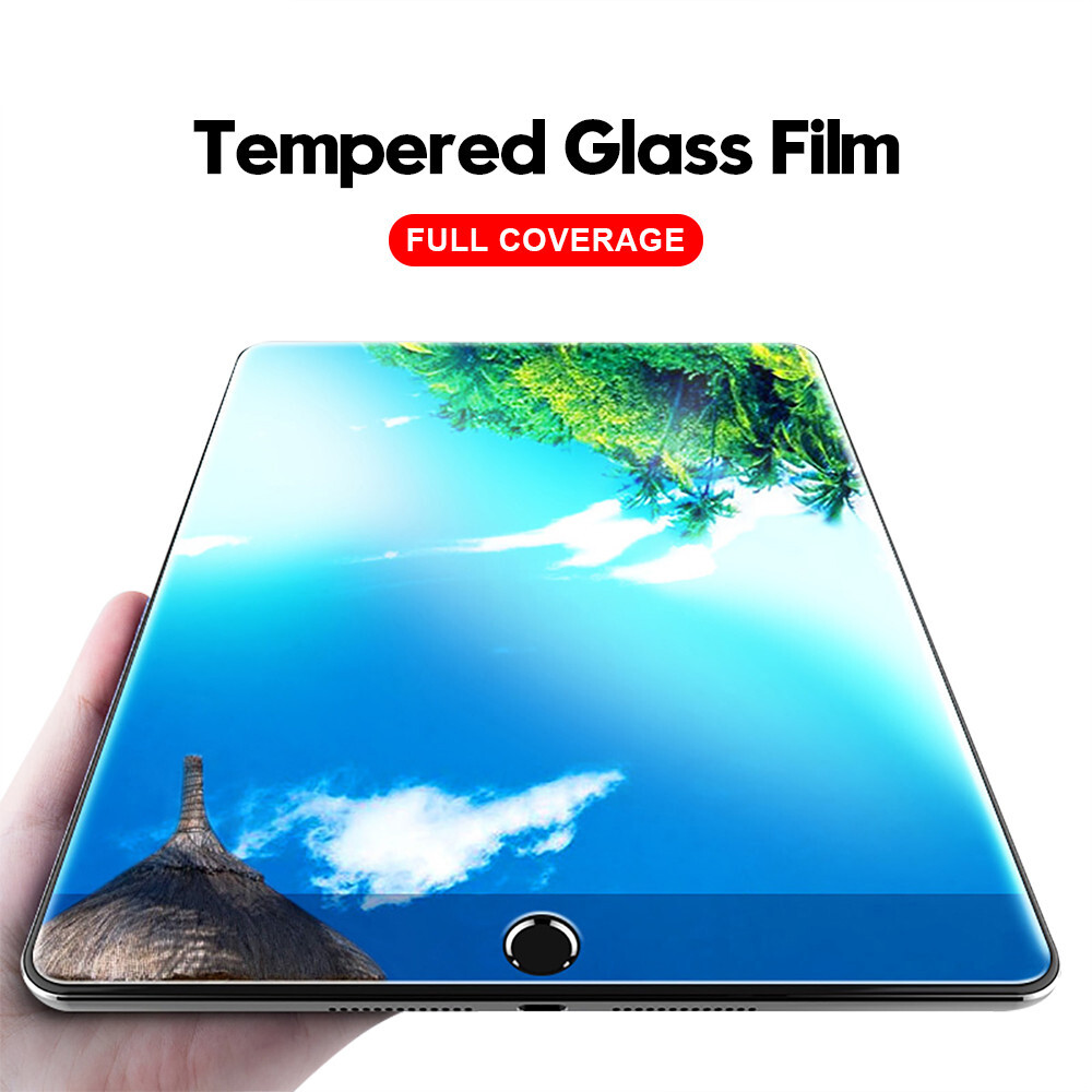 9H Tempered Glass For iPad 2017 2018 9.7 Air 4 5 10.9 iPad 10th 2022 9 8 7th 10.2 Screen Protector For iPad Air 1 2 mini 6 2 3 4 5  Protective Film For iPad Pro 11 12.9 2020 10.5 9.7