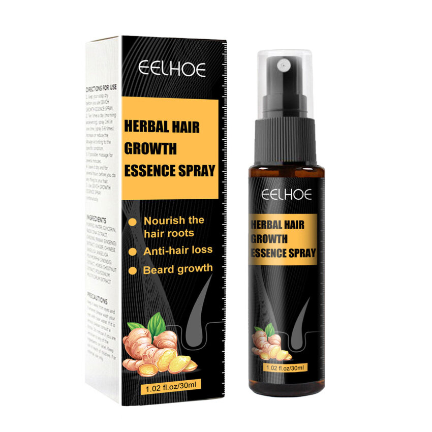 30ml Herbal Hair Growth Essence Spray Set Hair Loss Treatment