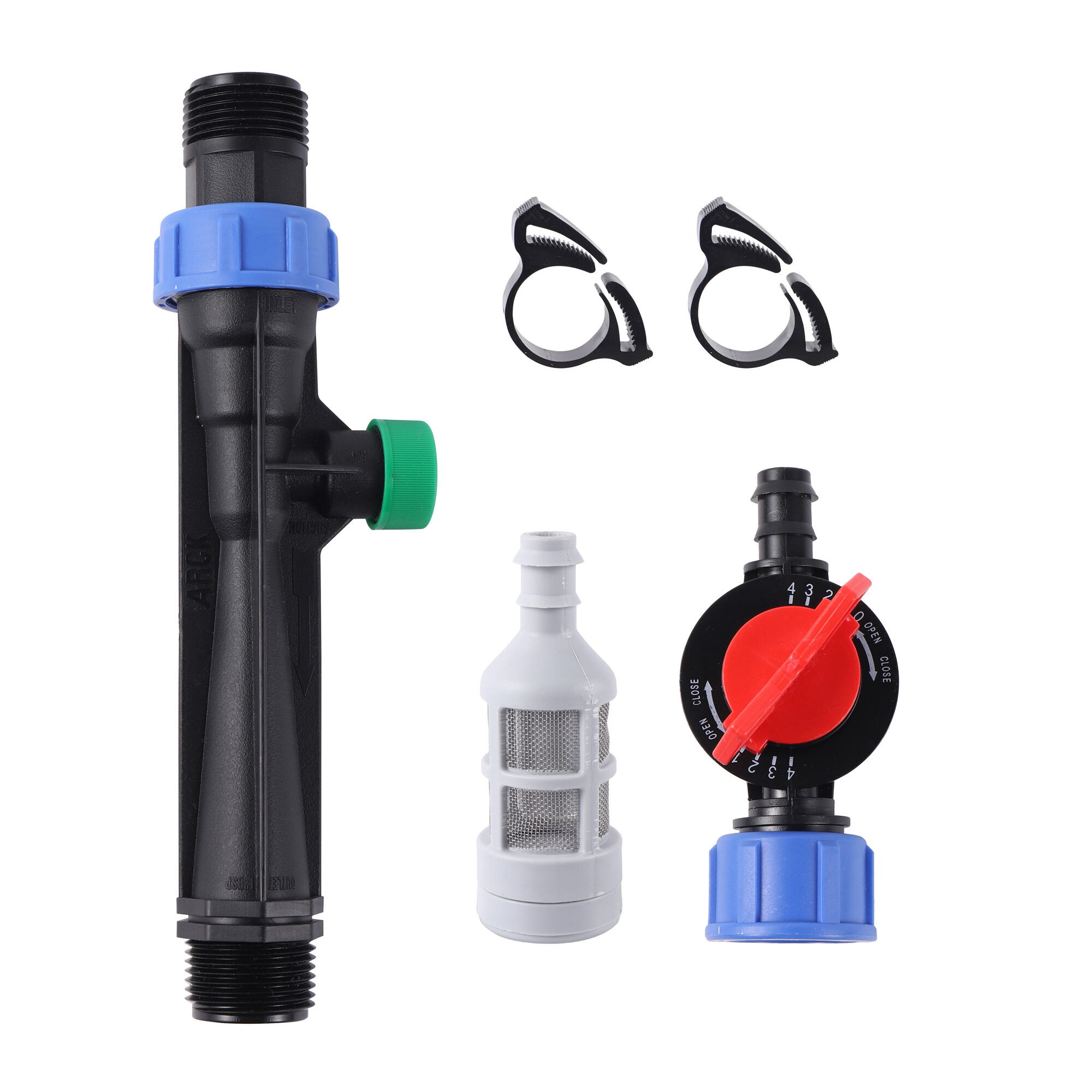 Đầu hút to 1 "/1.5"/2 "đầu đực Venturi thụ tinh Kit Tự động phân bón Injector vòi phun nhỏ giọt thủy lợi phụ kiện