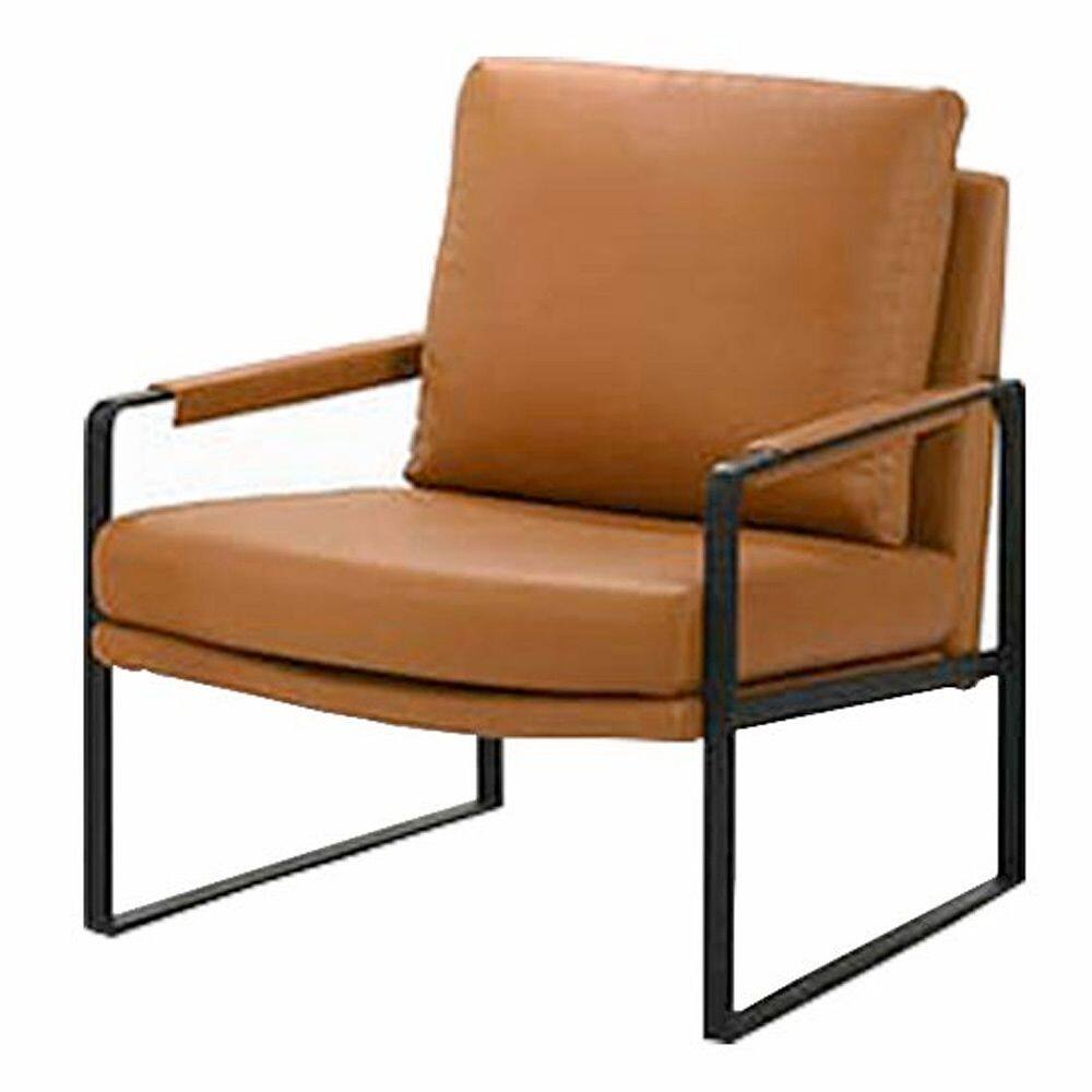 FDLC2225BR Retro Style 1 Seater PU Leather Cushion Seat