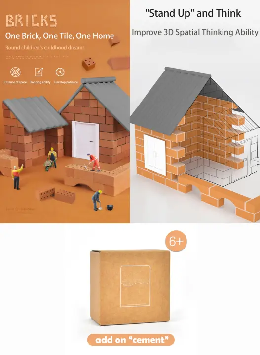 pretend house bricks