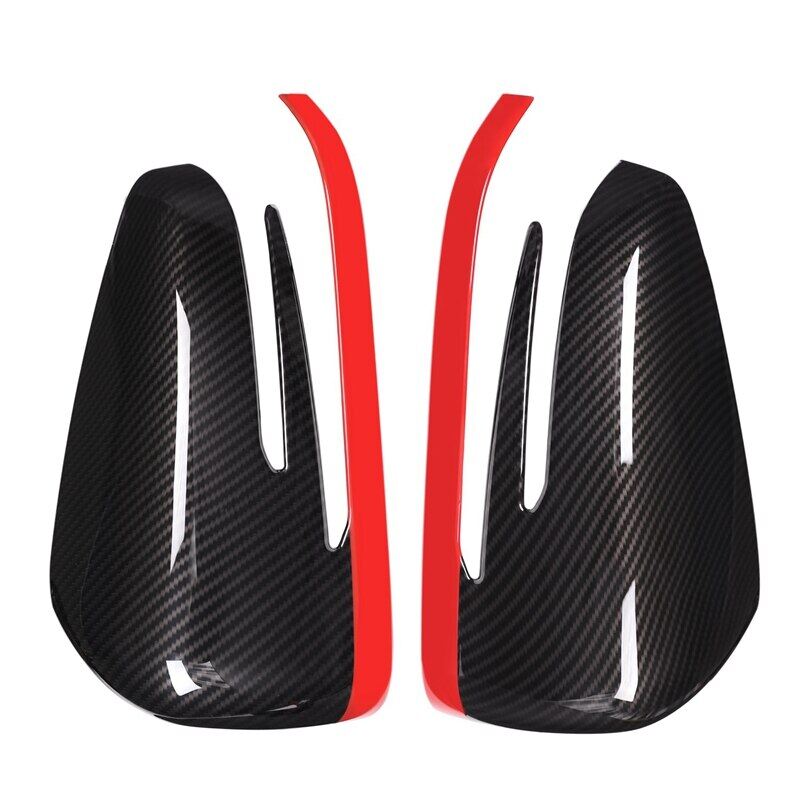 2pcs side door rearview mirror cap cover trim abs for mercedes benz a cla gla glk class w176 w117 x156 x204