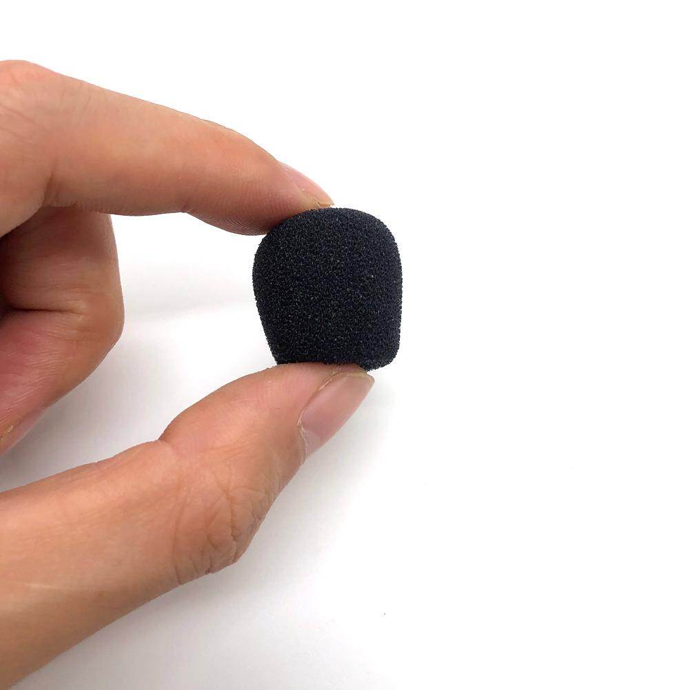 10pcs 25mm Soft Elastic Sponge Microphone Head Cover for Headset Sleeve Mic