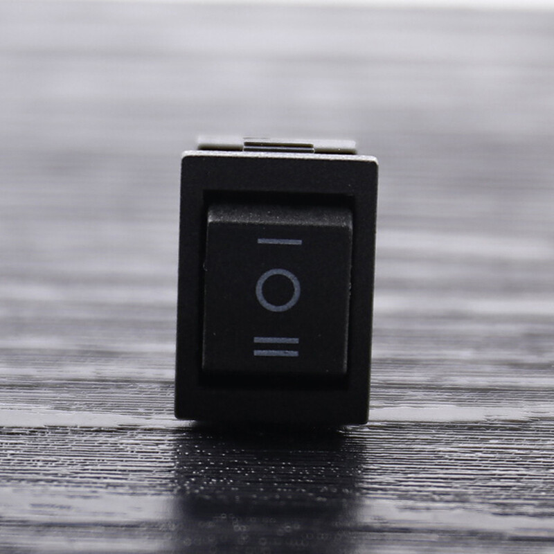 Valitoo KCD2 Mini Black 6PIN On/Off/On Rocker Switch Boat Rocker Switch Third Gear