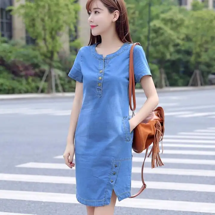 denim dress lazada