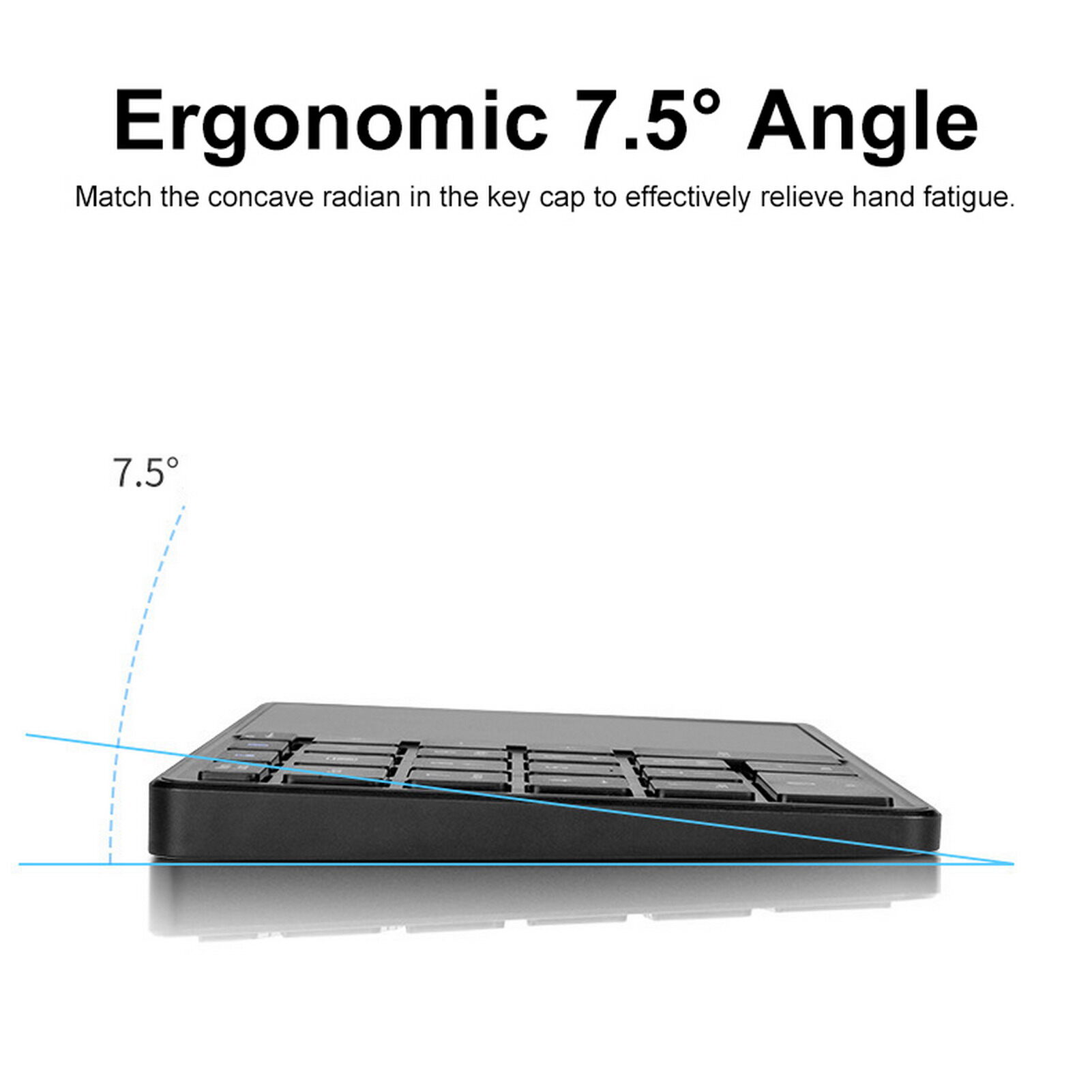Numeric Keyboard 2.4GHz Wireless Bluetooth-compatible Dual Modes Touchpad Type-C Charging Keyboard Computer Accessories Mini Keyboard Dual