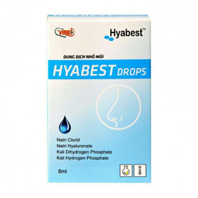 NƯỚC NHỎ MŨI HYABEST - BÉ HẾT KHÔ MŨI (DÙNG ĐƯỢC CHO CẢ TRẺ SƠ SINH)