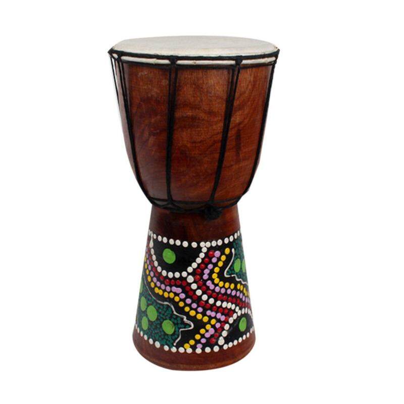 Nóng Di Động Bán Chạy 4 Inch Châu Phi DJEMBE Bộ Gõ Gỗ Gụ Tay Trống với Dê Bề Mặt Da