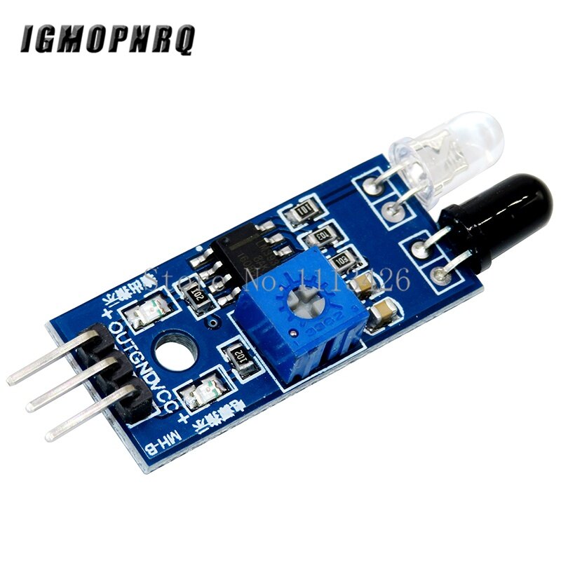 Smart Car Robot Reflective Photoelectric 3pin IR Infrared Obstacle Avoidance Sensor Module for Diy Kit