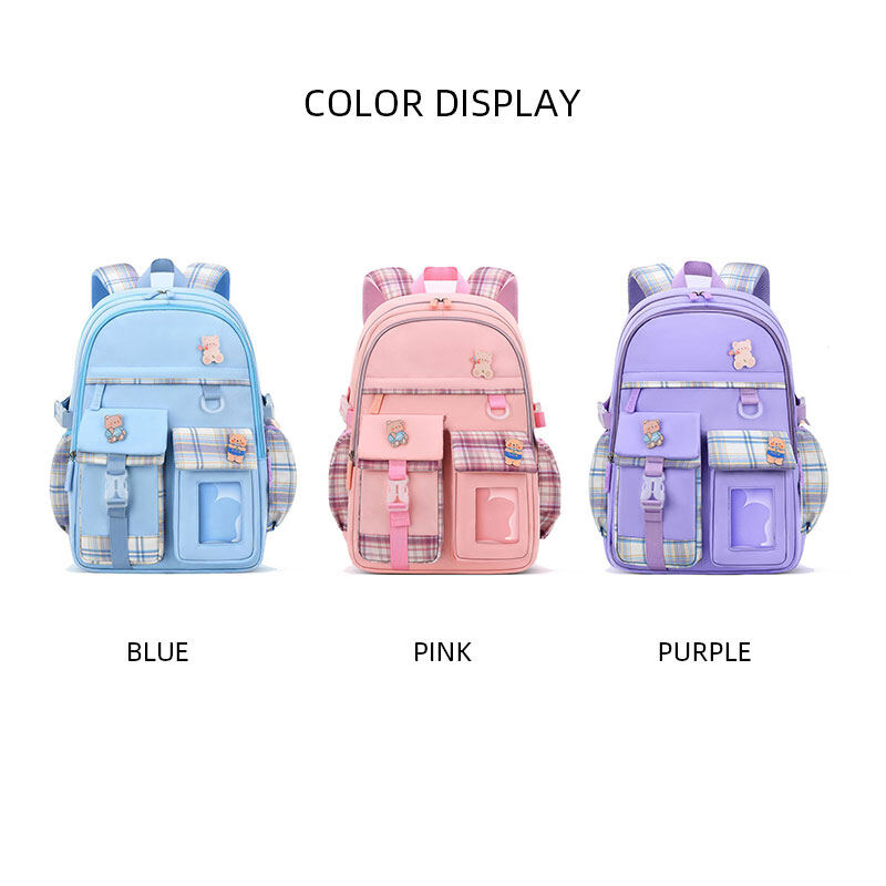 JOYNCLEON New schoolbag for elementary school students Large capacity lightweight children's backpack for girls grades 1-3-6