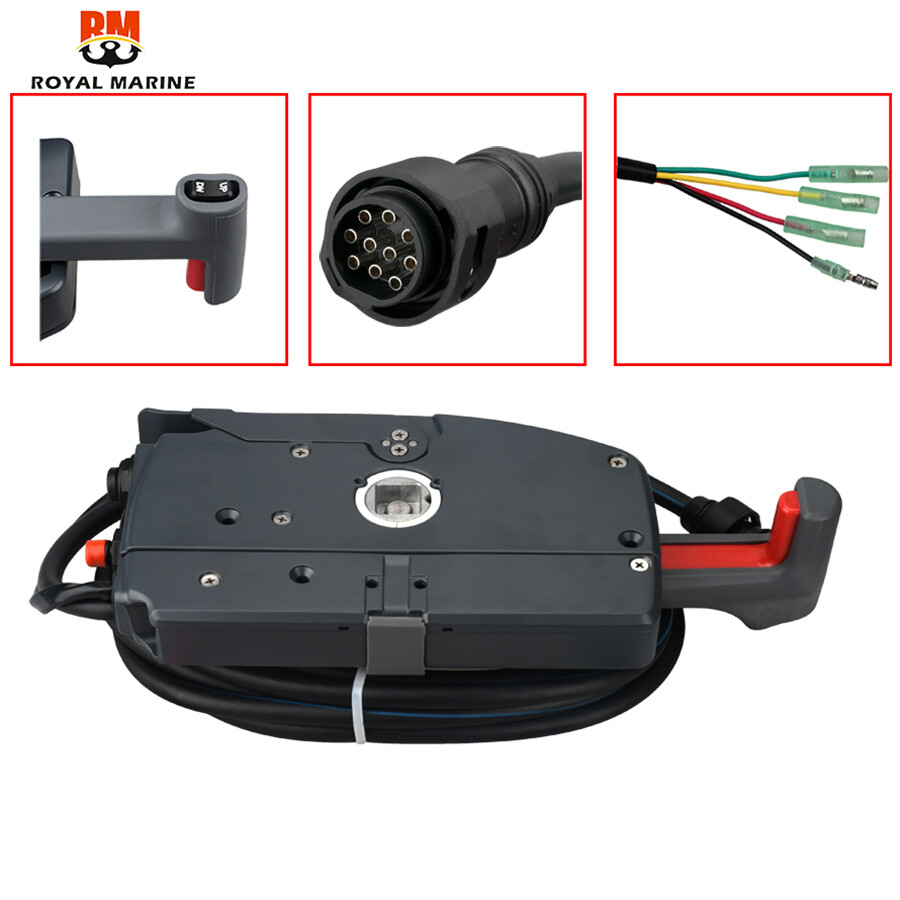 703-48205 động cơ phía ngoài hộp điều khiển từ xa Assy cho Yamaha động cơ thuyền, 10 chân kéo để mở 703-48205-16-00 703-48205-20-00