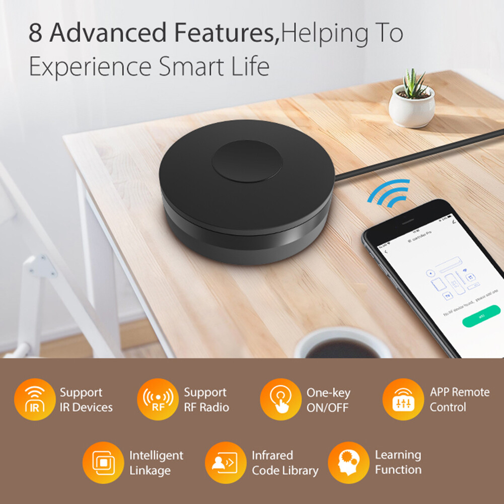 Tuya WiFi IR RF Remote Control Support for Amazon Alexa Google Assistant Universal Infrared Remote Control for Air Conditioner TV Appliances