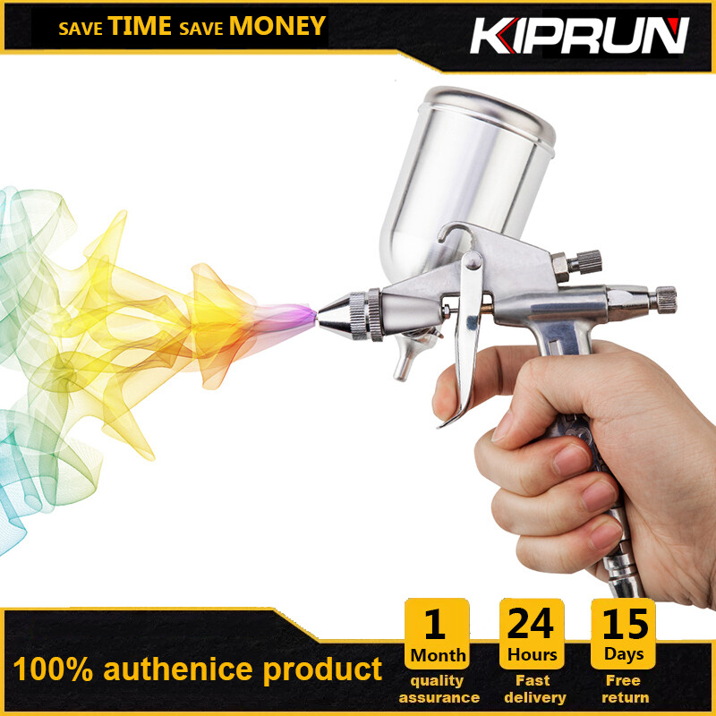 [Ready stock] KIPRUN Professional SpraGun 0.5MM Nozzle Gravity Feed Power Tools Airbrush SprayGun Mini Air Paint SprayGun For Painting Car