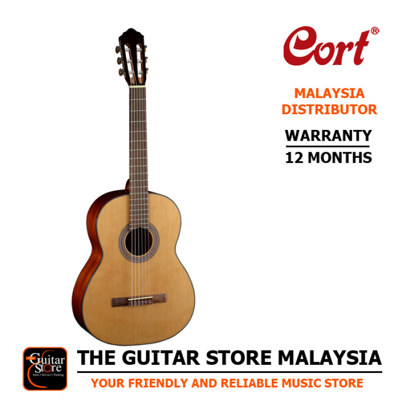 Cort AC200 Budget Solid Spruce Top Classical Guitar With Gigbag Malaysia