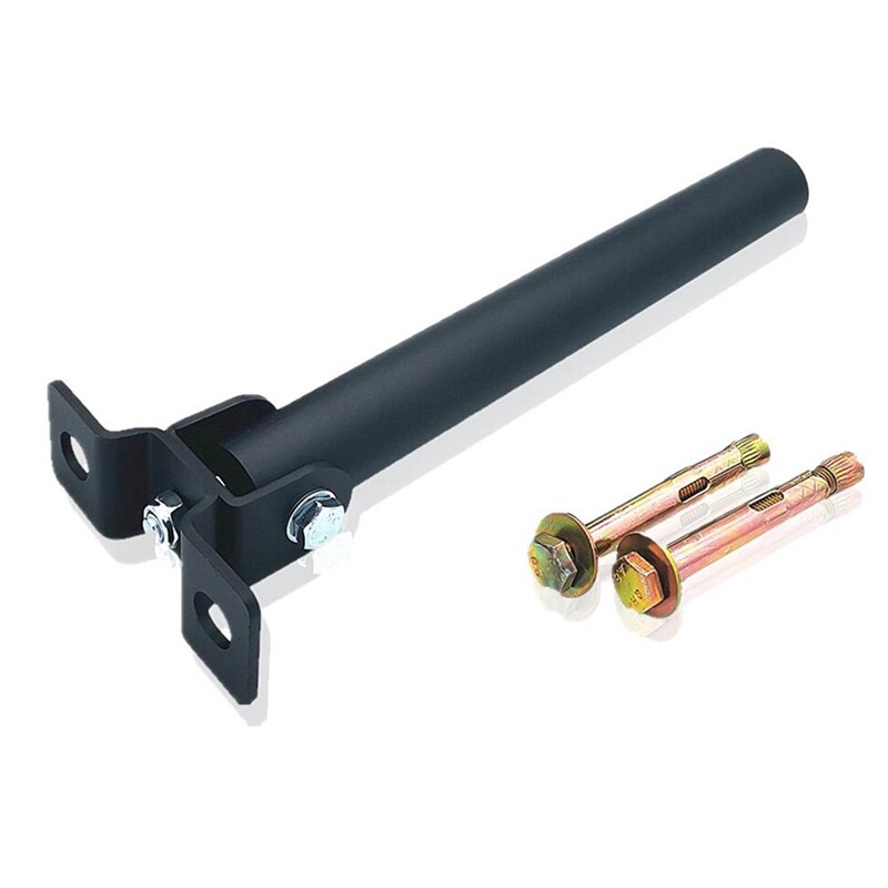 T Bar Row Platform Attachment Install on Floor or Wall Holder for Barbell Bars Exercises Gym Equipment