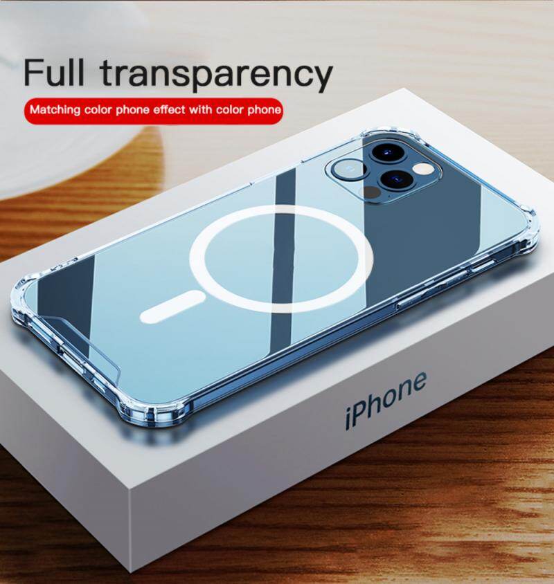 Ốp Ốp Điện Thoại Cho iPhone ZVTAIN MagSafe, Phụ Kiện, Vỏ Bảo Vệ Trong Suốt, Trong Suốt Chống Sốc 12 Pro Max 12 Mini 12Pro, Vỏ Bảo Vệ