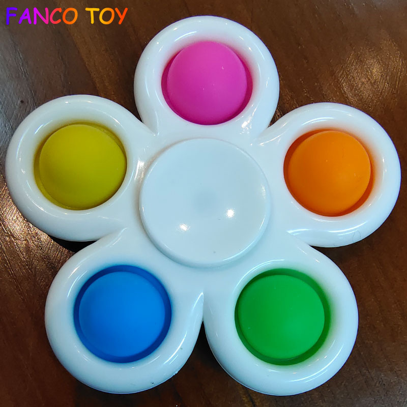 Con quay Fidget 5 cánh gắn bóng Pop It kiểu mới - INTL