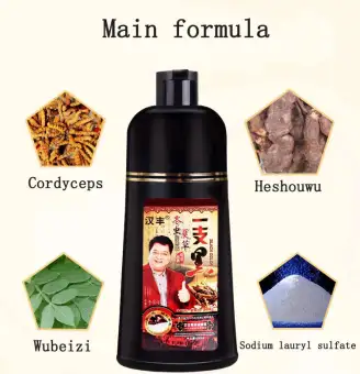 Free Gift 3 Pcs 650ml 10mins White Hair Turn Black Dye Hair