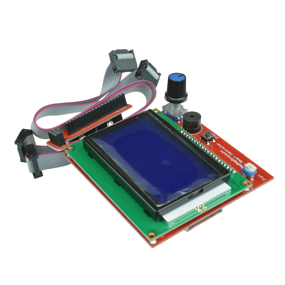 12864 Display LCD 3D Printer Controller +Adapter For RAMPS 1.4 Reprap Mendel