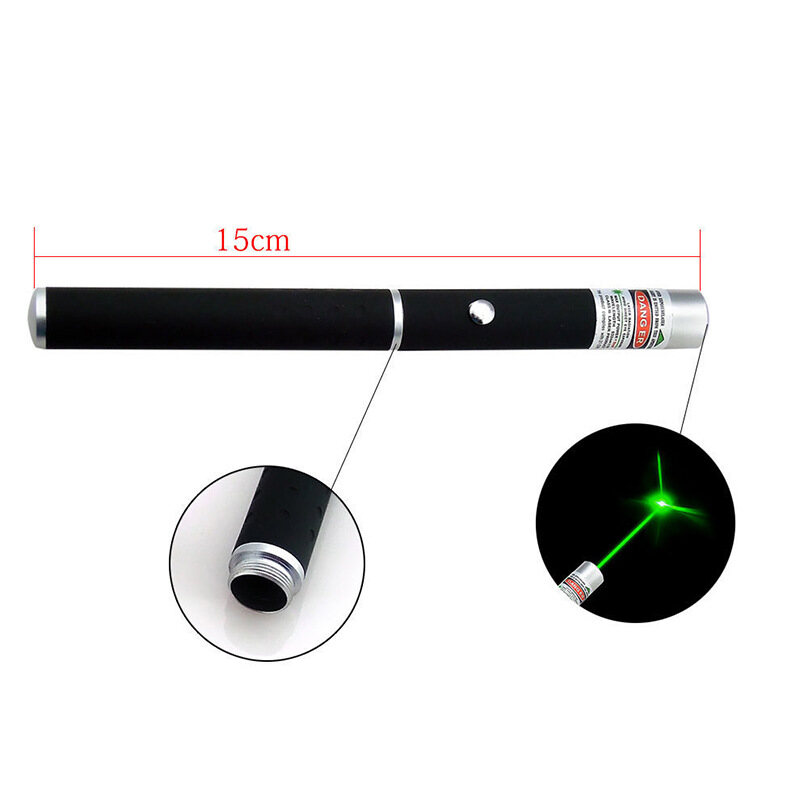 Green Laser Pointer, Perfect For Outdoor Night Walking, Pet Teasing, And Teaching, Batteries Not Included