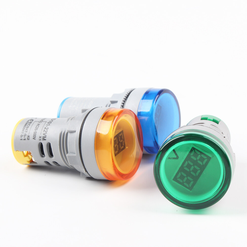 22 Mm AD16 AD16-22DSV Loại 110V 220V AC 60-500V Mini Vôn Kế Màn Hình LED Kỹ Thuật Số Vôn Kế Xoay Chiều Đèn Báo/Đèn Hoa Tiêu