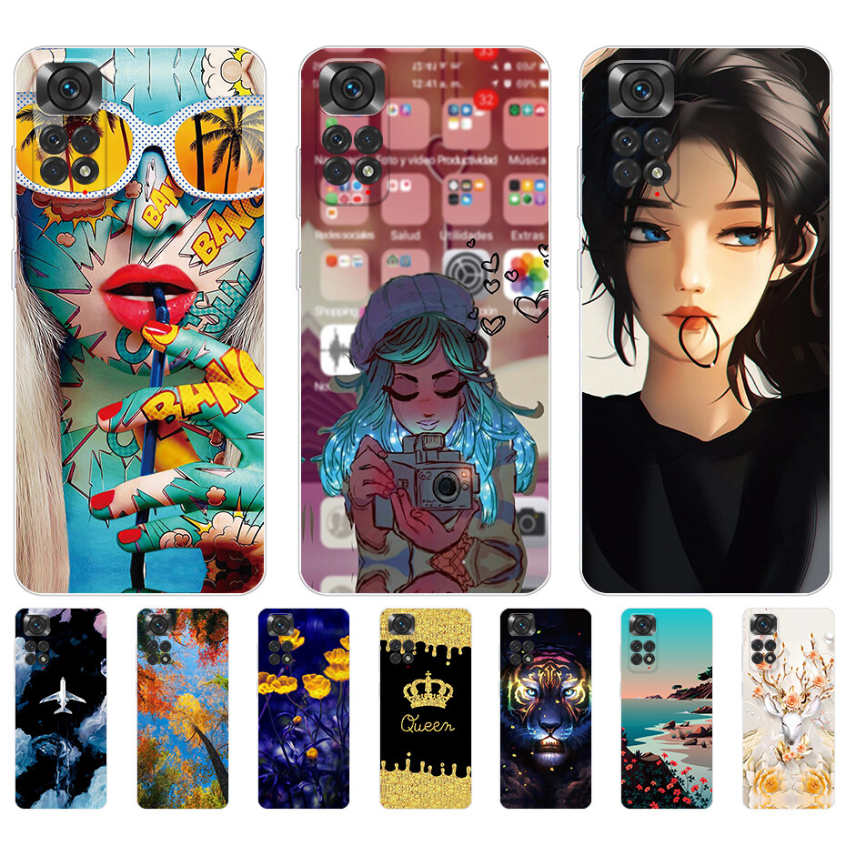 For Xiaomi Redmi Note 11 / Redmi Note 11S 4G Phone Case Soft Silicone Cute Cover For Redmi Note11 Note11S Caing