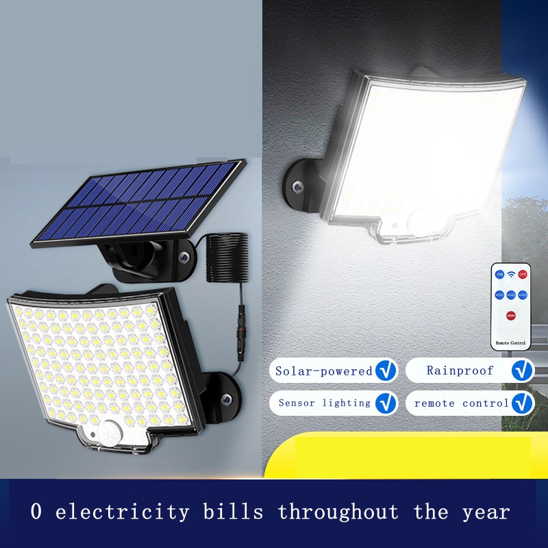 Solar Lights Wall Lights Outdoor Lighting Garden Lights Remote Control Human Sensor Lights Super Bright Spotlights